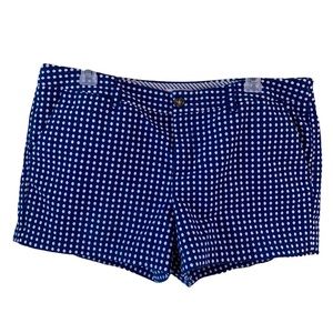 Merona | Size 12 | Blue and White Polka Dot Short Shorts